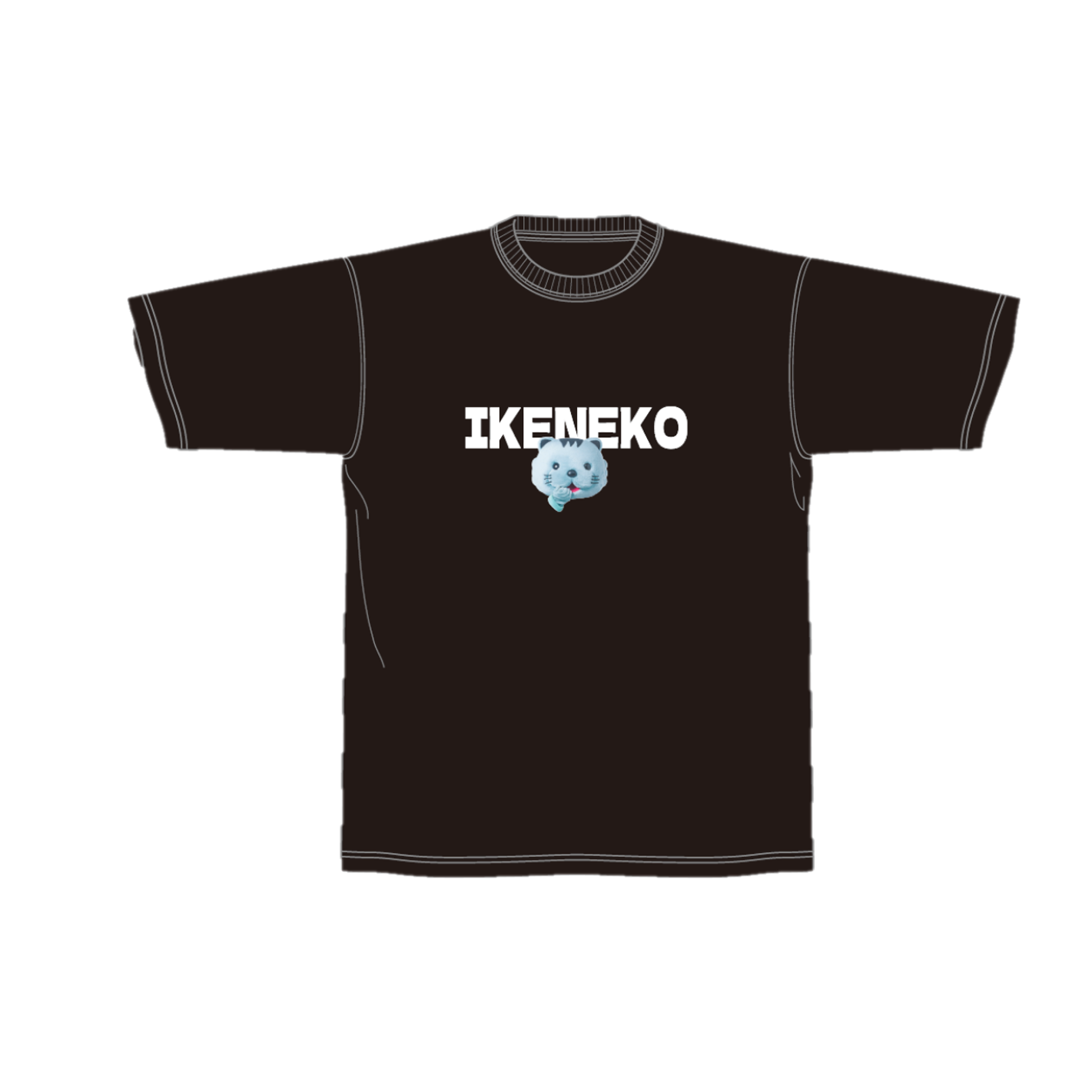Tシャツ(イケネコクラブロゴ文字)