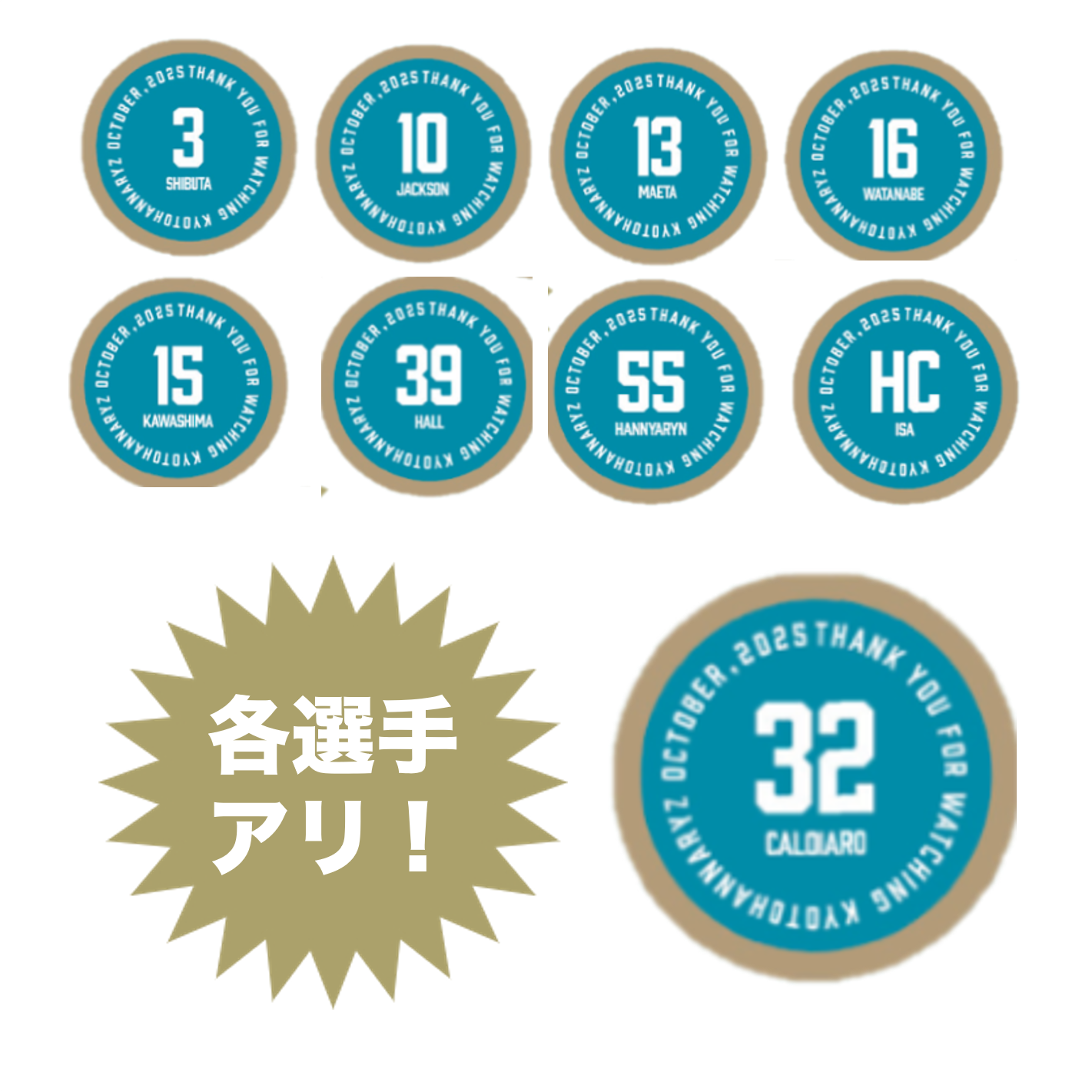 試合終了後ワッペン2月度