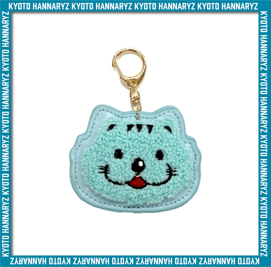 サガラ刺繍合皮キーホルダー