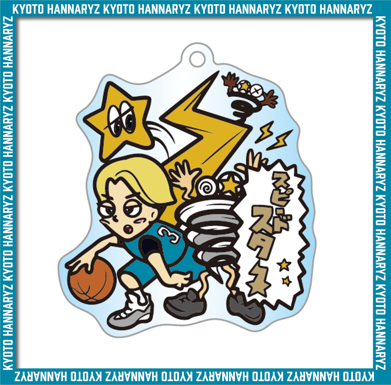 選手イラストアクリルキーホルダー