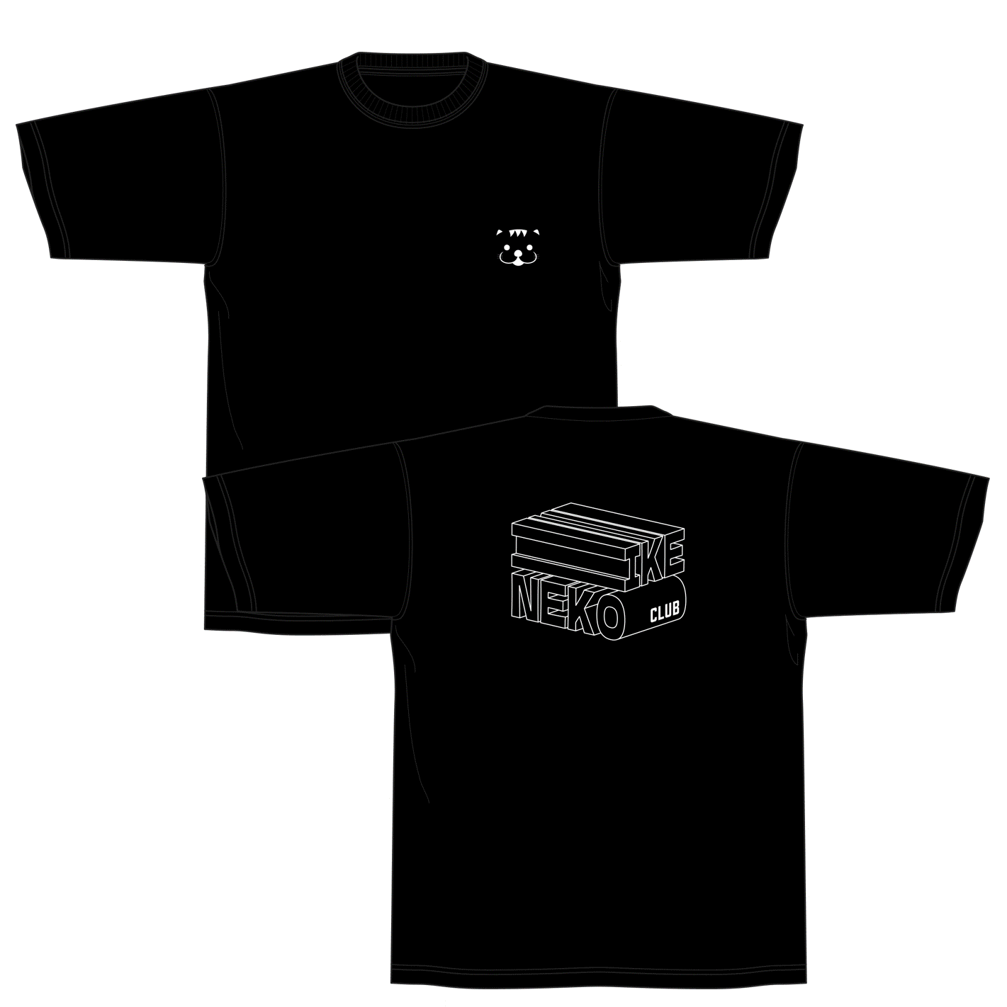 はんニャリン3DグラフィックTシャツ