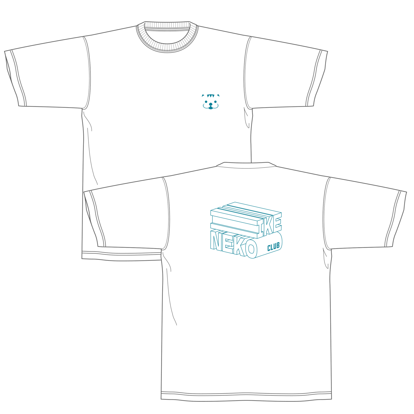 はんニャリン3DグラフィックTシャツ