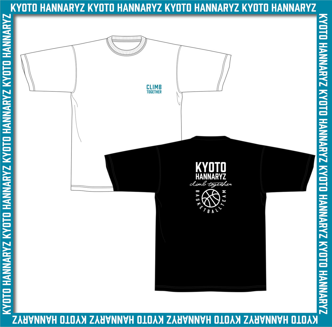 CLIMB TOGETHER バックグラフィックTシャツ