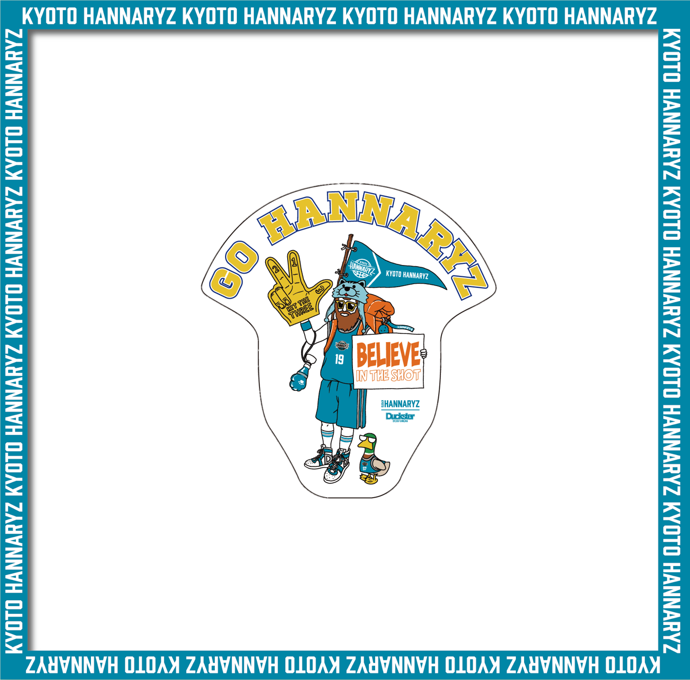 Ducksterコラボ　ダイカットステッカー