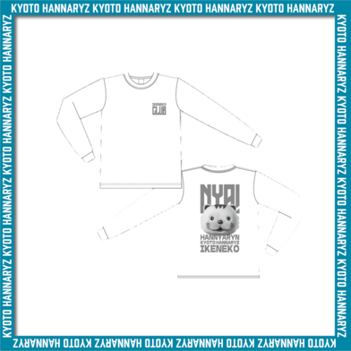 はんニャリンイケ猫ロングTシャツ