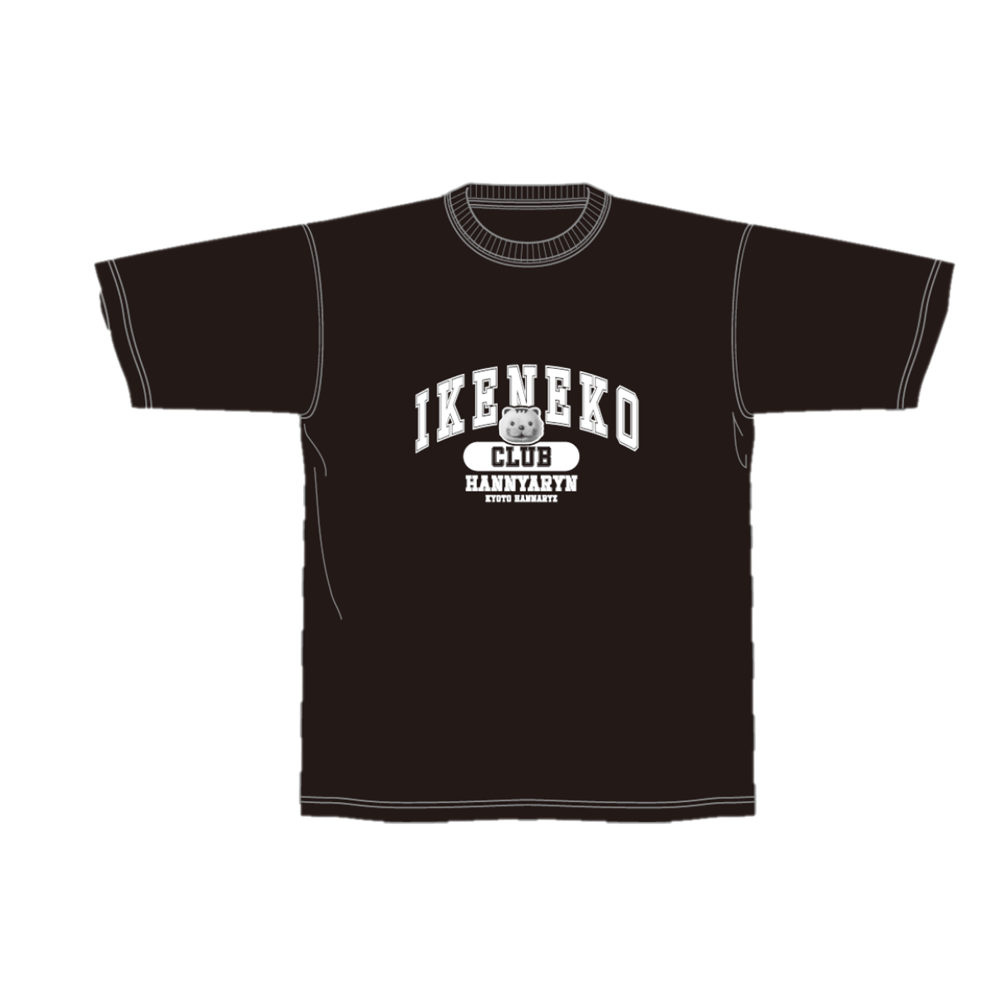 Tシャツ（イケネコクラブカレッジ風）