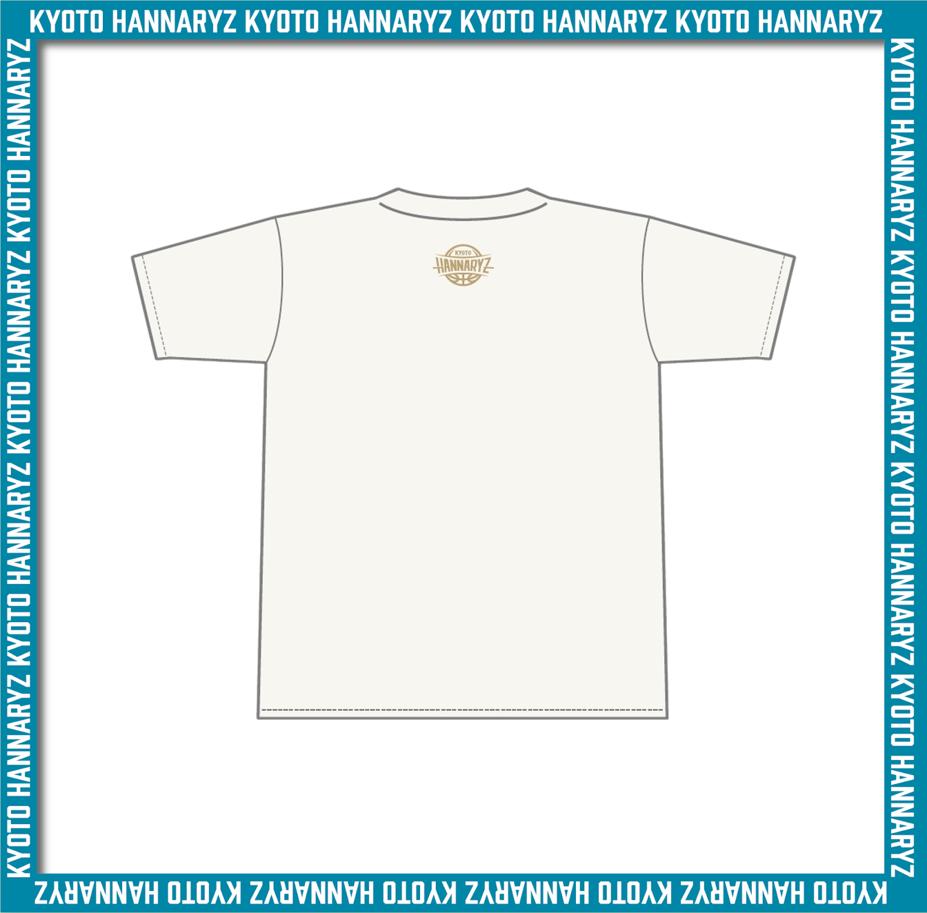 はんニャリン　キッズＴシャツ　アイボリー