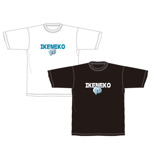 Tシャツ(イケネコクラブロゴ文字)