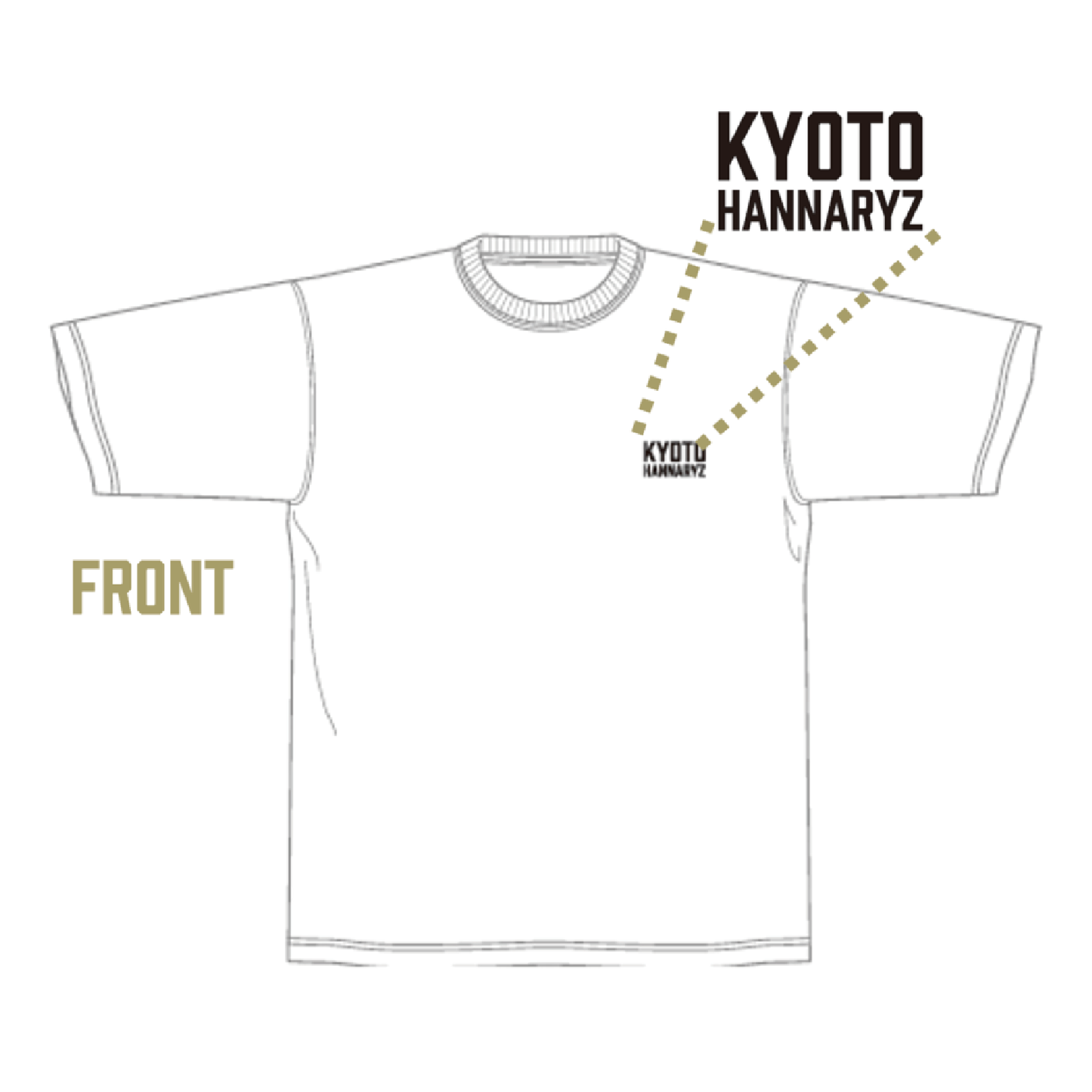 Tシャツ（KYOTO碁盤）