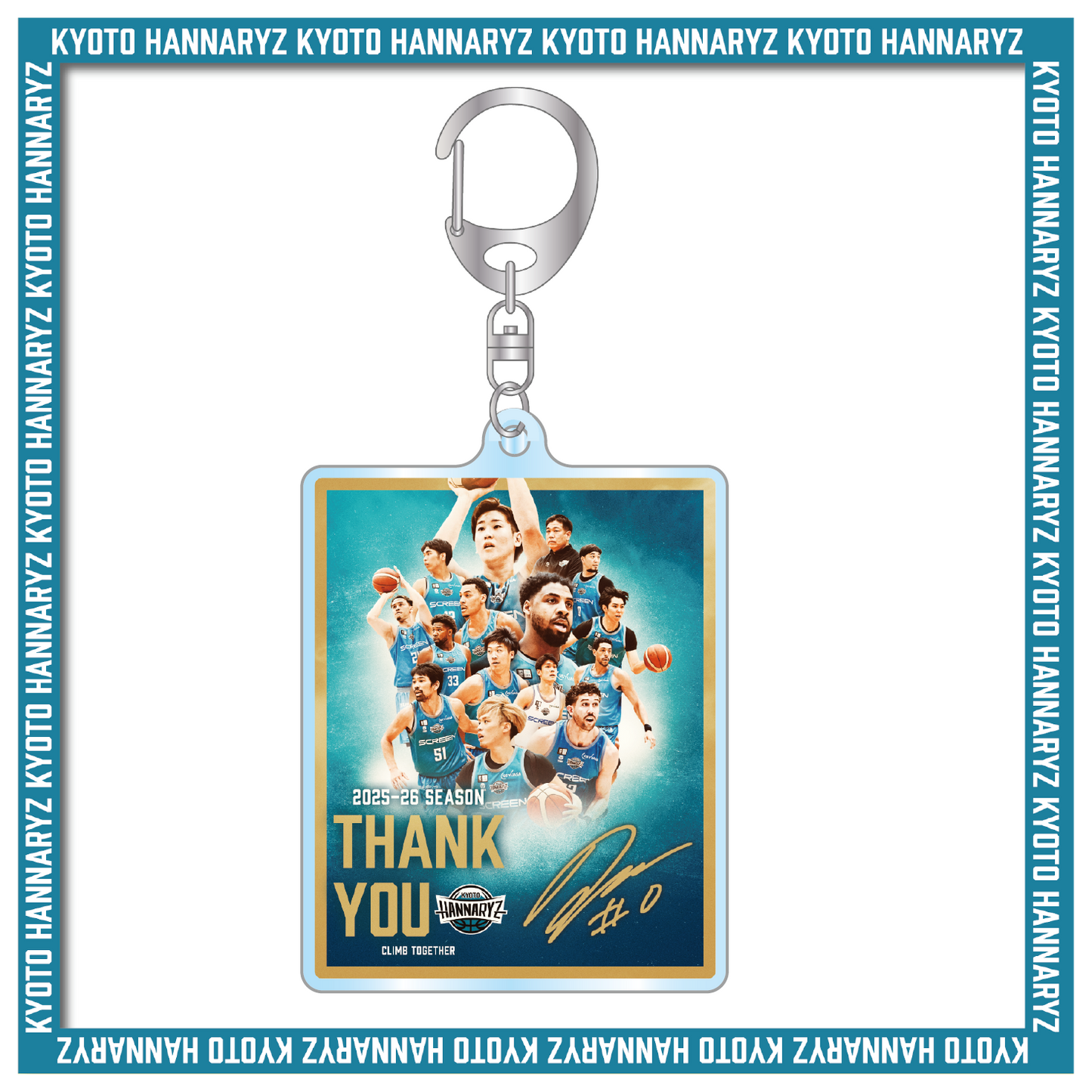 【受注販売】2025‐26 THANKSメモリアル箔押しキーホルダー